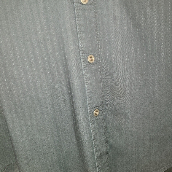 Harley Davidson Mens Small Button Up Shirt Pinstripes - Picture 3 of 14